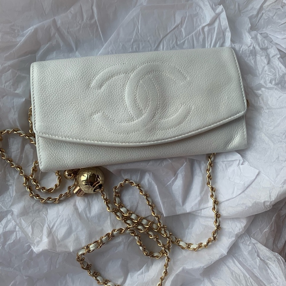 Authentic Channel long wallet purse